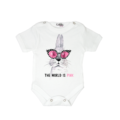Carra Pink World бебешко боди 